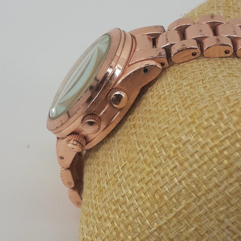 Accutime Womens Watch Corp Rose Gold Wristwatch Chronological - Picture 9 of 12